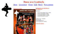 Desktop Screenshot of danse-avec-lyudmyla.com