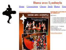 Tablet Screenshot of danse-avec-lyudmyla.com